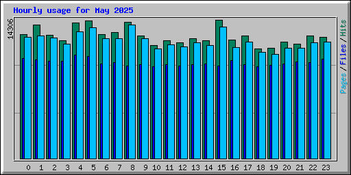 Hourly usage for May 2025